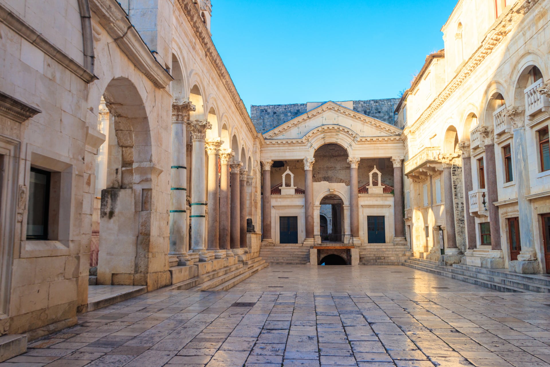 palais de Dioclétien dans la vieille ville de Split, Croatie